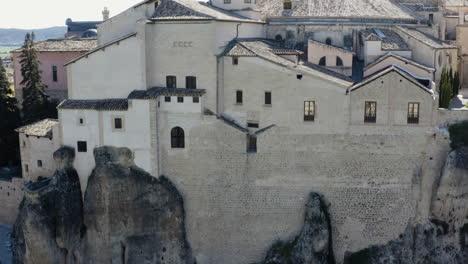 cuenca, spain - breathtaking medieval ancient building architecture, aerial