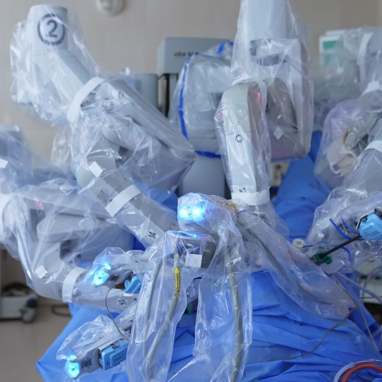 New technology of surgical hospital. Modern robotic surgery making