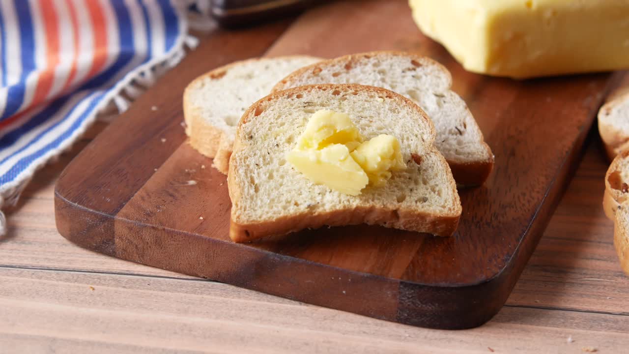 Sliced Bread with Butter