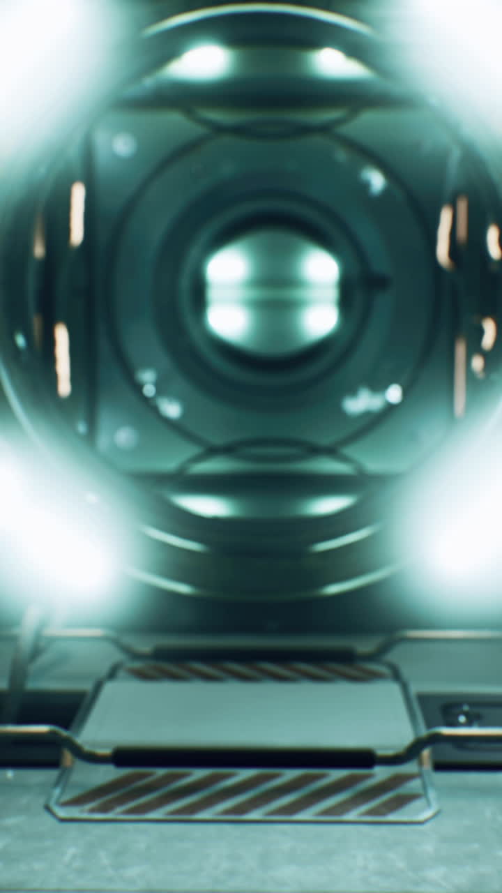 entrata di una galleria futuristica