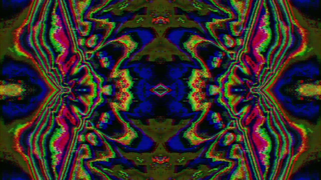 colorido geométrico ciencia ficción soñador fondo brillante. viejo concepto de televisión