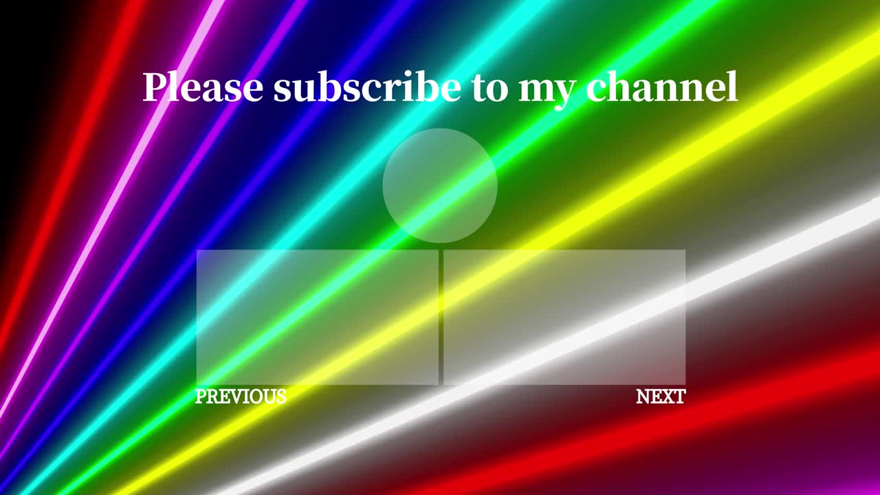 네온 표지판 바 라인 엔드 카드 엔딩 스크린 모션 그래픽