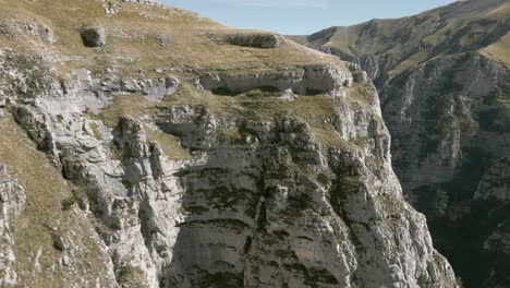 a drone footage over sibillini mountains