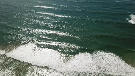 Drone-footage-of-a-beach-called-Barra-de-Ibiraquera-in-Imbituba,-Brazil