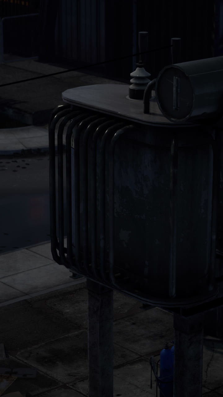 어두운 구름이 가득한 날씨 의 산업 구역