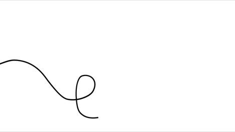 animación blanco dibujado a mano enredado con garabateo, garabatos, círculos en negro. dibujo de hilo de garabateo fondo abstracto caótico. auto dibujo animación de línea. video de stock 4k para diseño web dinámico