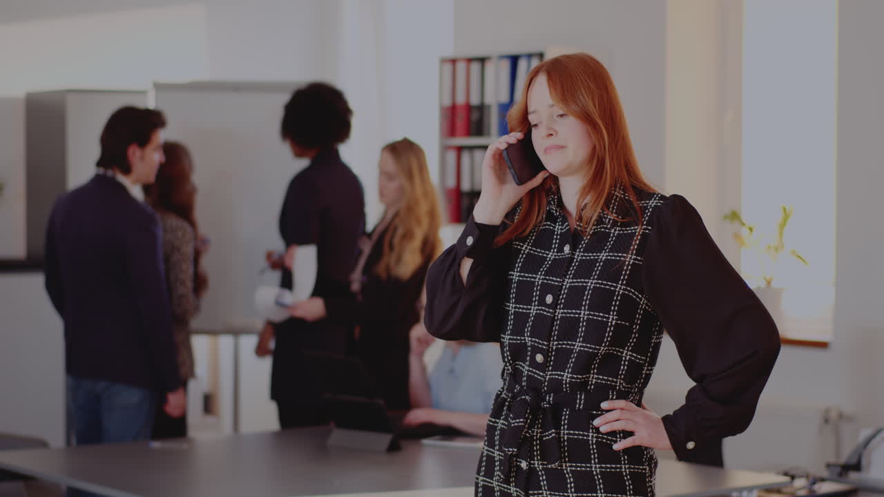 Business Meeting in Modern Office