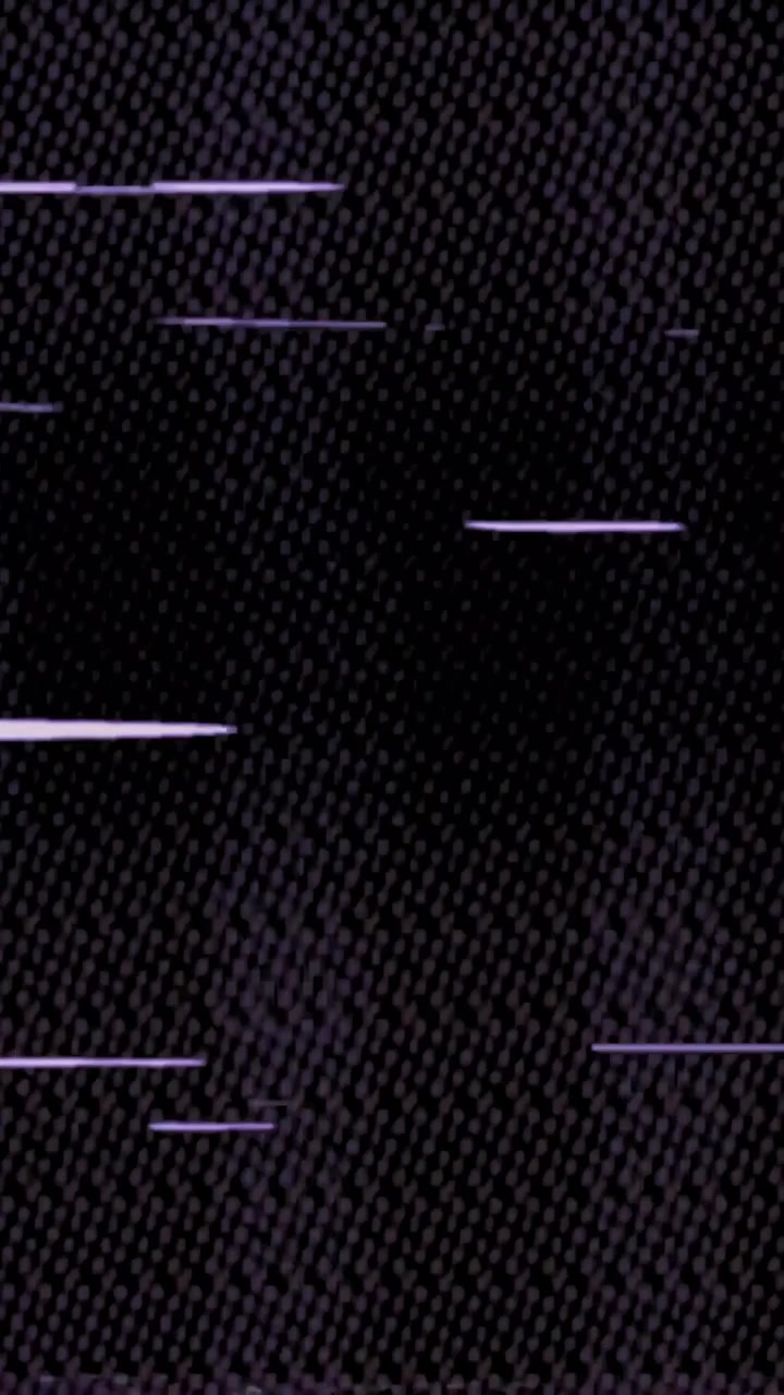 Abstract Digital Glitch Static with Purple Horizontal Lines