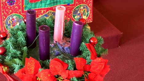 tiro de flor y vela utilizada para un funeral