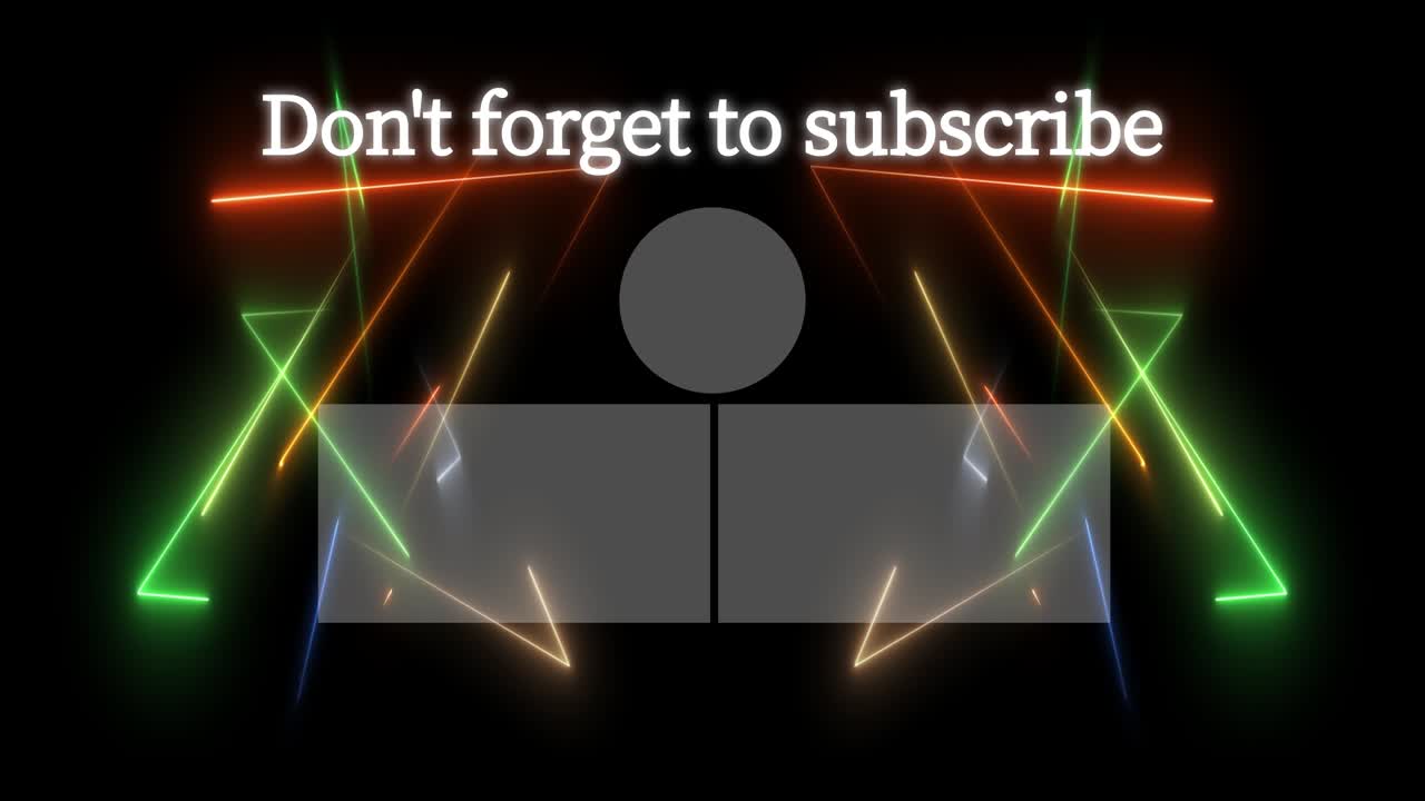 멋진 엔딩 카드 엔딩 스크린 모션 그래픽