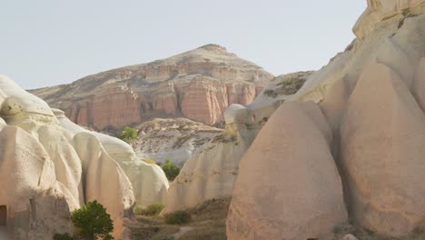 Cappadocia-sandstone-rock-unique-landscape-scenery-red-valley-trail