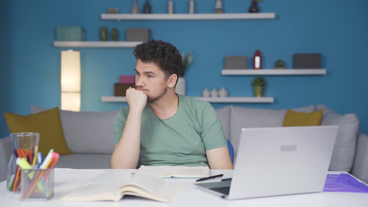 el retrato de un estudiante nerd.