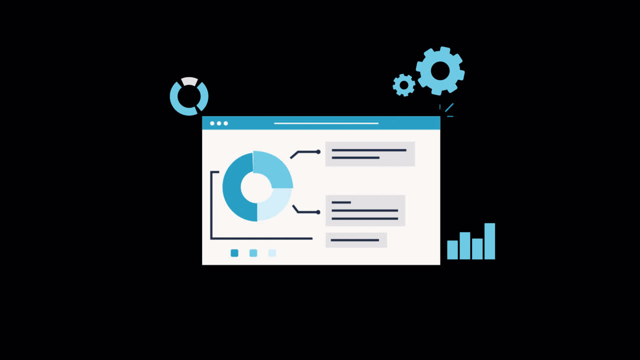 Animated Web Interface Showing Data Reports and Management