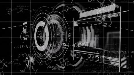 animación de ecuaciones matemáticas y procesamiento de datos