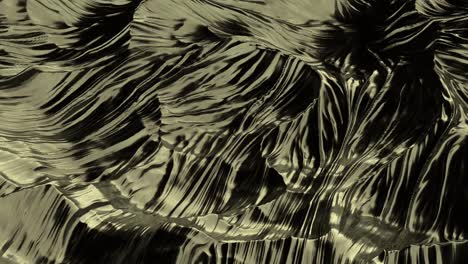 gold abstract background. detailed displaced surface. abstract planet surface. noise texture. brown-yellow wavy surface. 3d rendering animation loop. 4k uhd