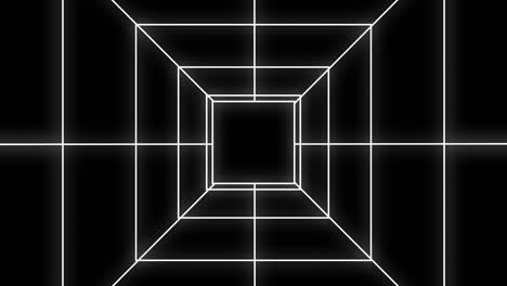 loop perspective technology lines motion.motion graphic abstract grid.moving lines in black background