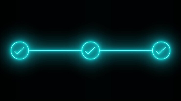 Indicatore di avanzamento al neon