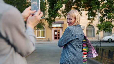 shopping and taking photos