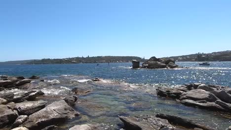 beach and rock texture scenes around sydney australia