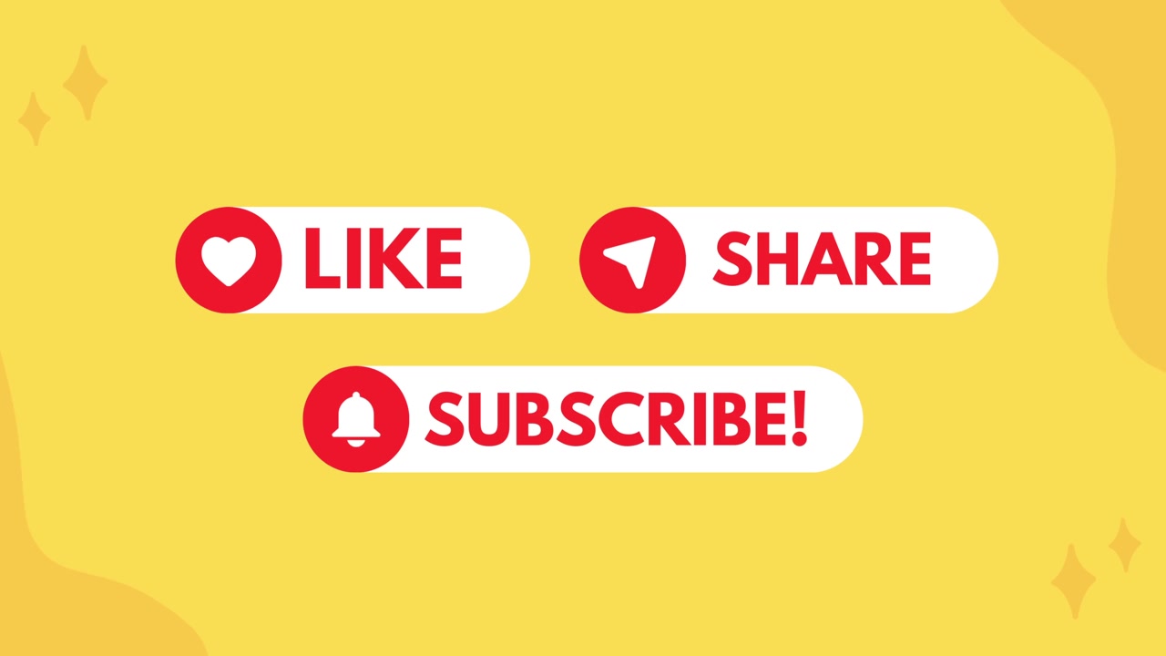 Youtube like comment share subscribe subscriber outro call to action animation icons background