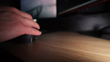 close up of hand using equipment for video editing