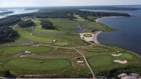 flying over a golf course in massachusetts