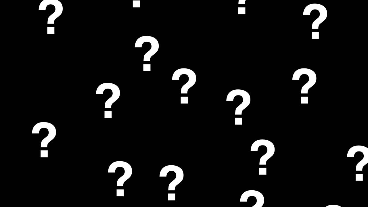 Animated Animation Question Mark Particles Background Effect Motion Graphic
