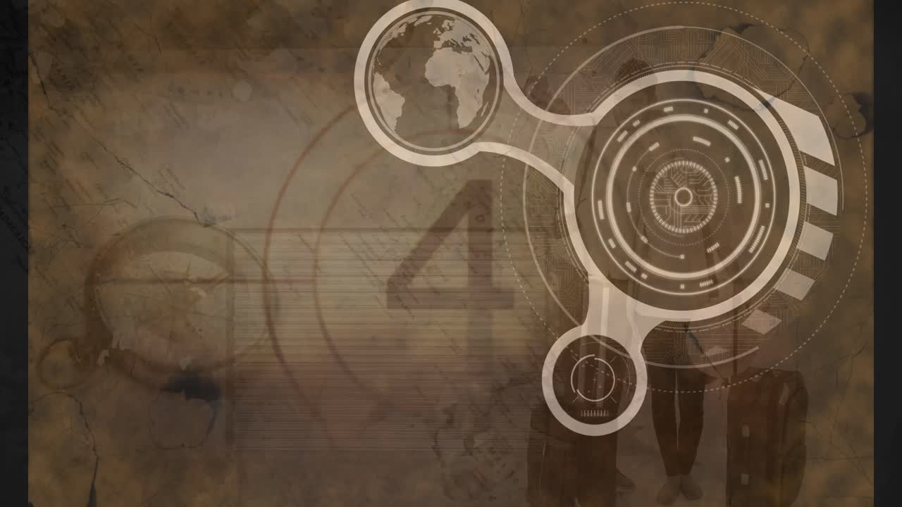 회색 배경에 대한 카운트다운 4k