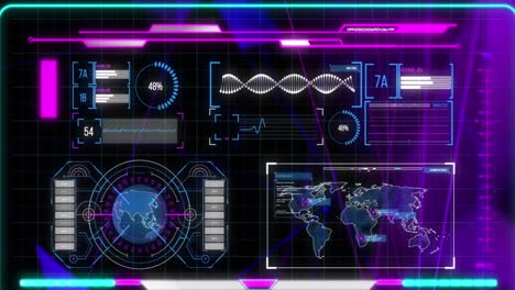 Animation-of-data-processing-on-interface