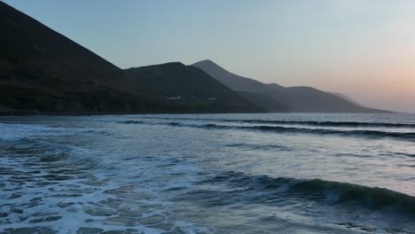 serene sunset over the irish coast