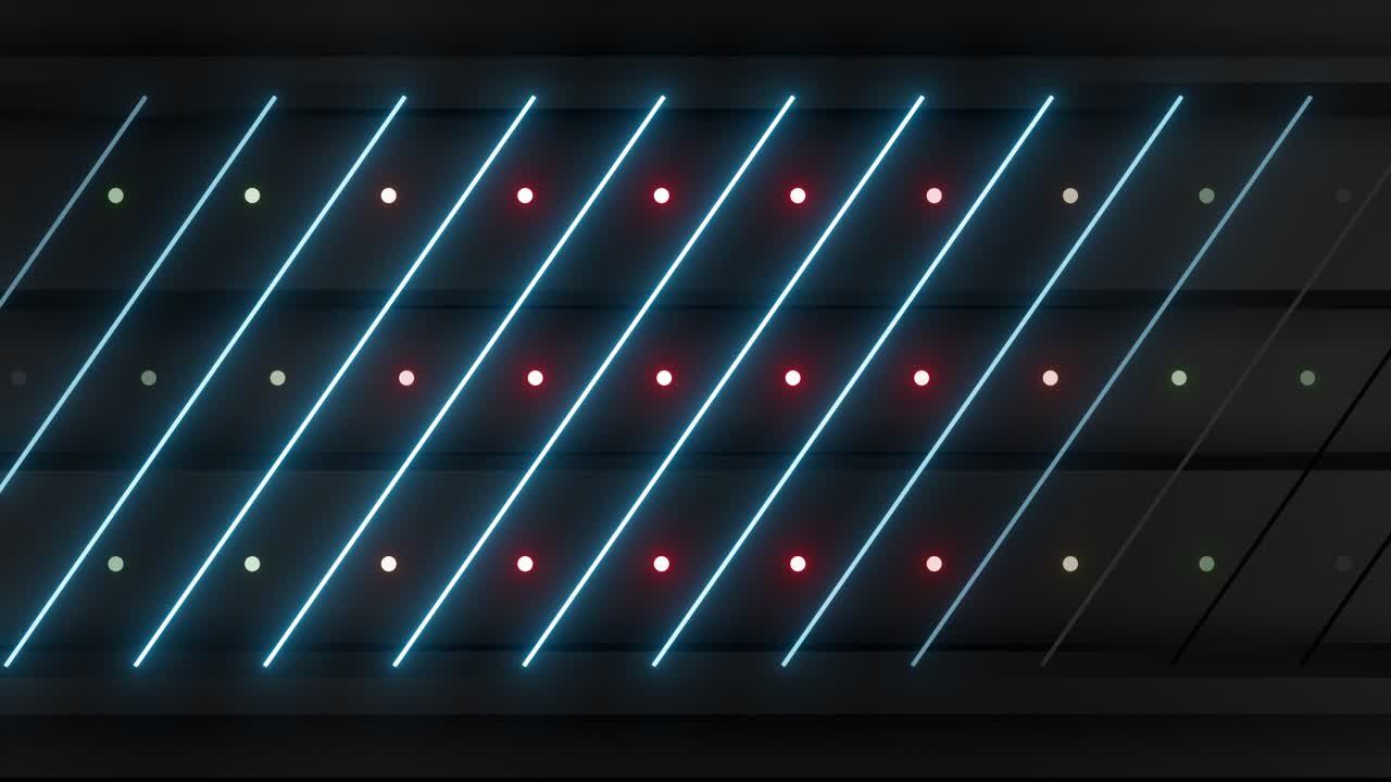 Neon Light Pattern on Dark Background