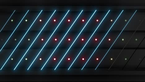 neon light pattern on dark background