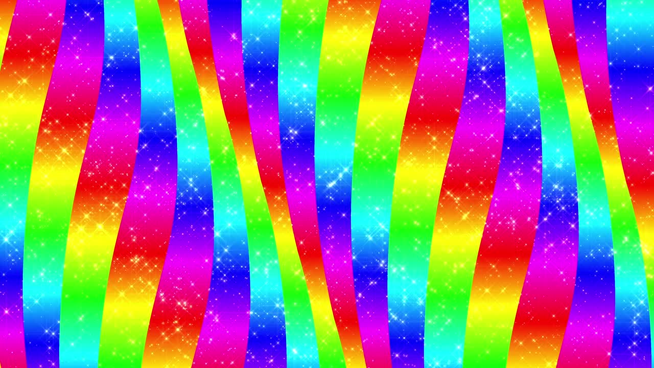 4k 무지개 곡선, 루프 된 배경