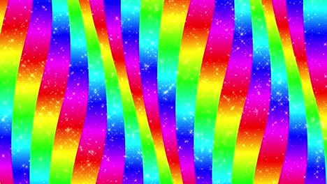 líneas curvas de arco iris de 4k. fondo en bucle