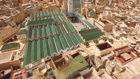 aerial: old medina in fez