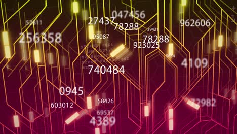 Animation-of-data-processing-over-network-of-connections