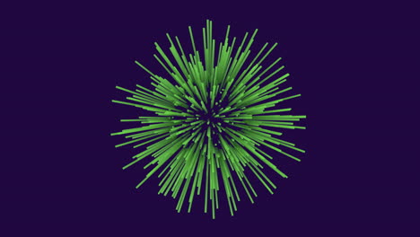 Dynamic-green-burst-against-blue-background