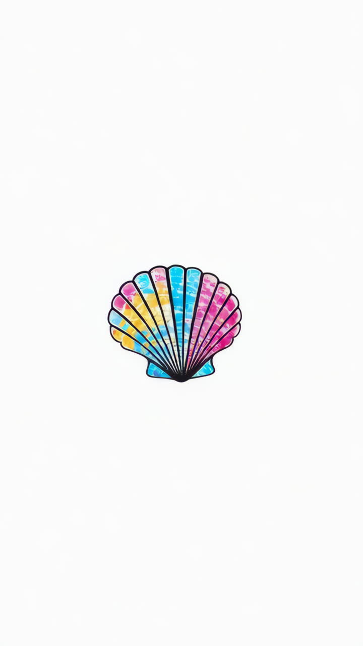 Colorful Seashell Illustration
