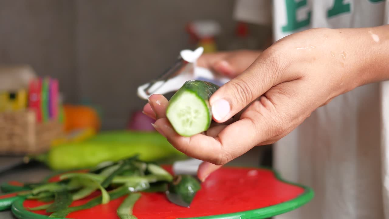 호박을 준비하는 것