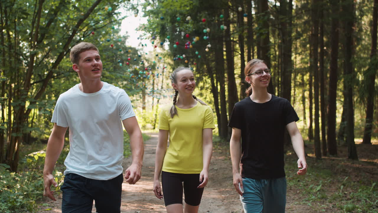 People at adventure camp