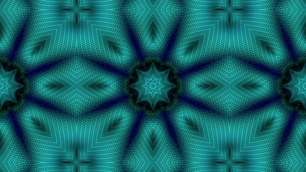 3d en bucle abstracto ornamentado fondo decorativo. hipnótico caleidoscopio de moda.