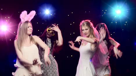 girls having fun at a party