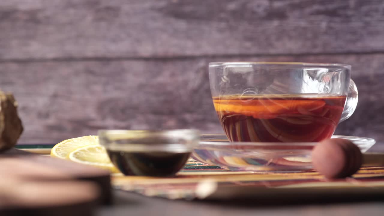 따뜻한  레몬 차