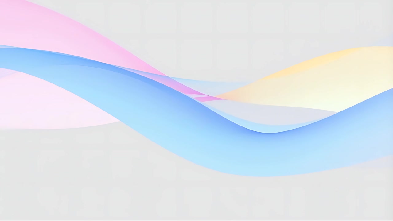Sfondo Minimalista Astratto con Onde in Movimento 4K