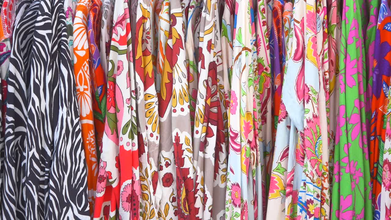 다채로운 직물 디스플레이