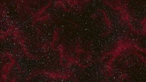 stunning red and black nebula illuminated by starry background