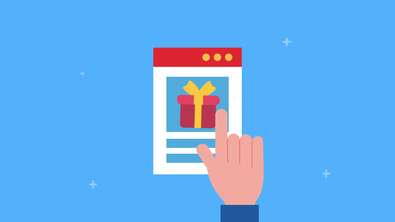 plantilla de página web con comercio electrónico de regalos