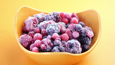 frozen mixed berries in bowl