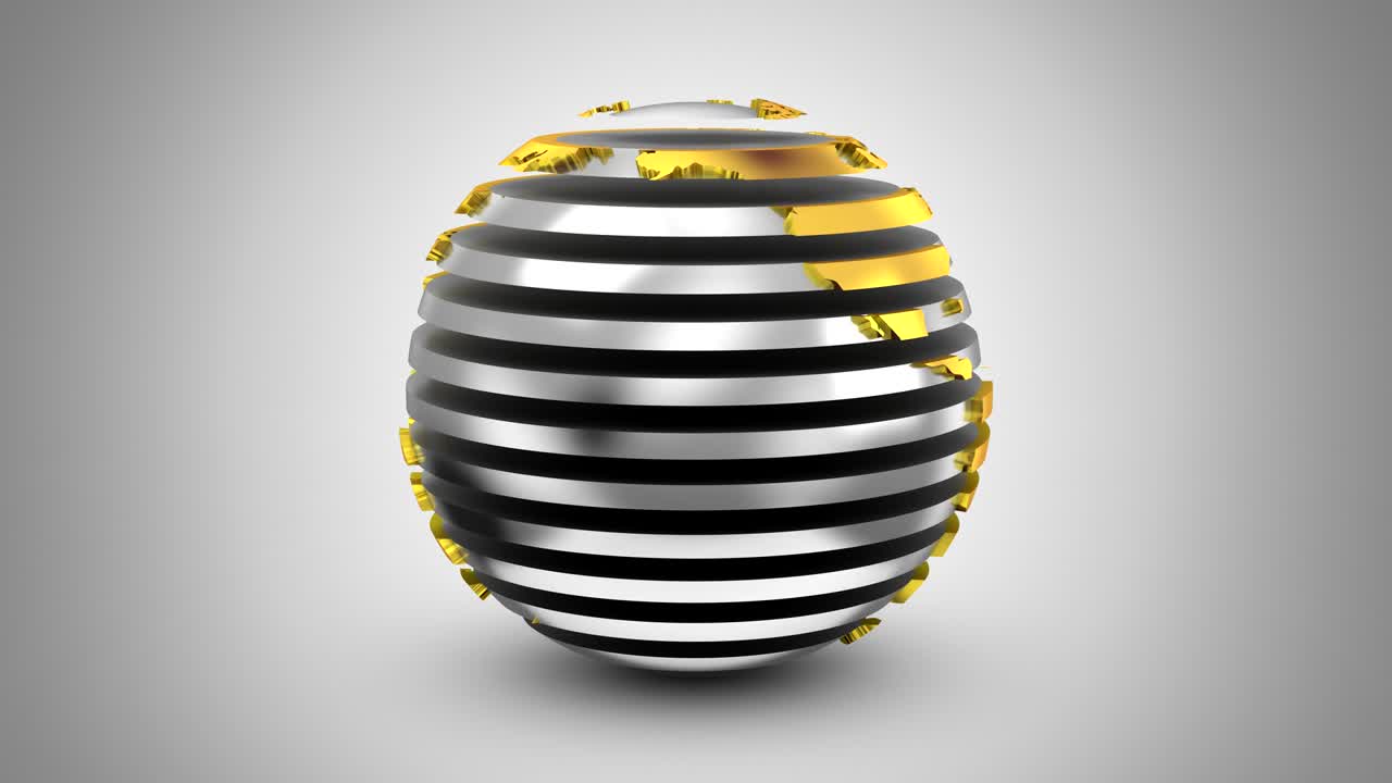 지구의 단계적인 회전