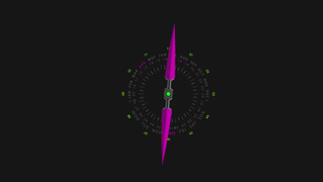 compass-icon-Animation-loop-motion-graphics-video-transparent-background-with-alpha-channel